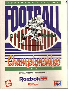program from CIF football game 
