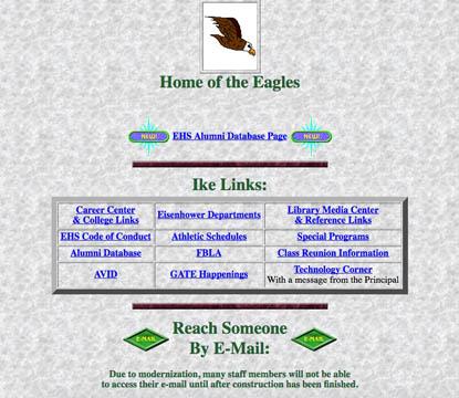 first version of EHS website 