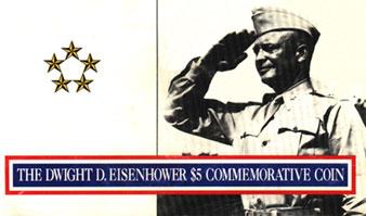 Cover from Eisenhower commemorative coin 