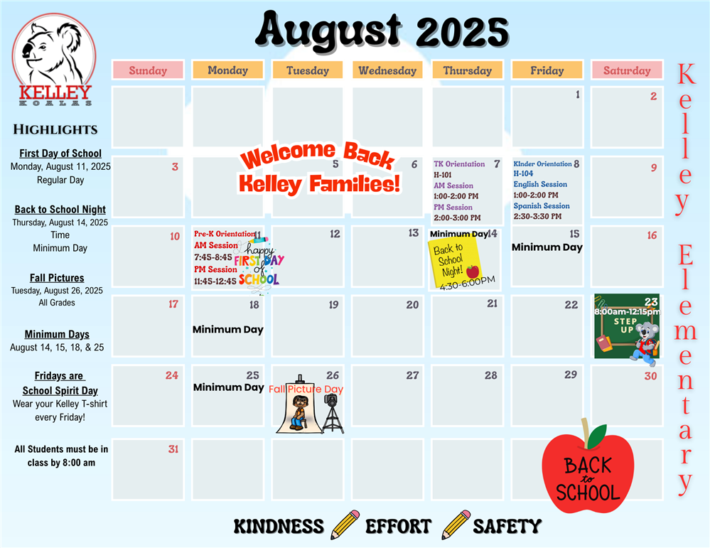 August Calendar