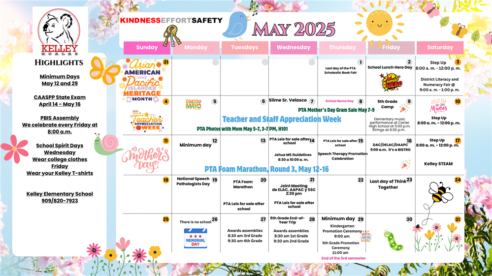 May Calendar
