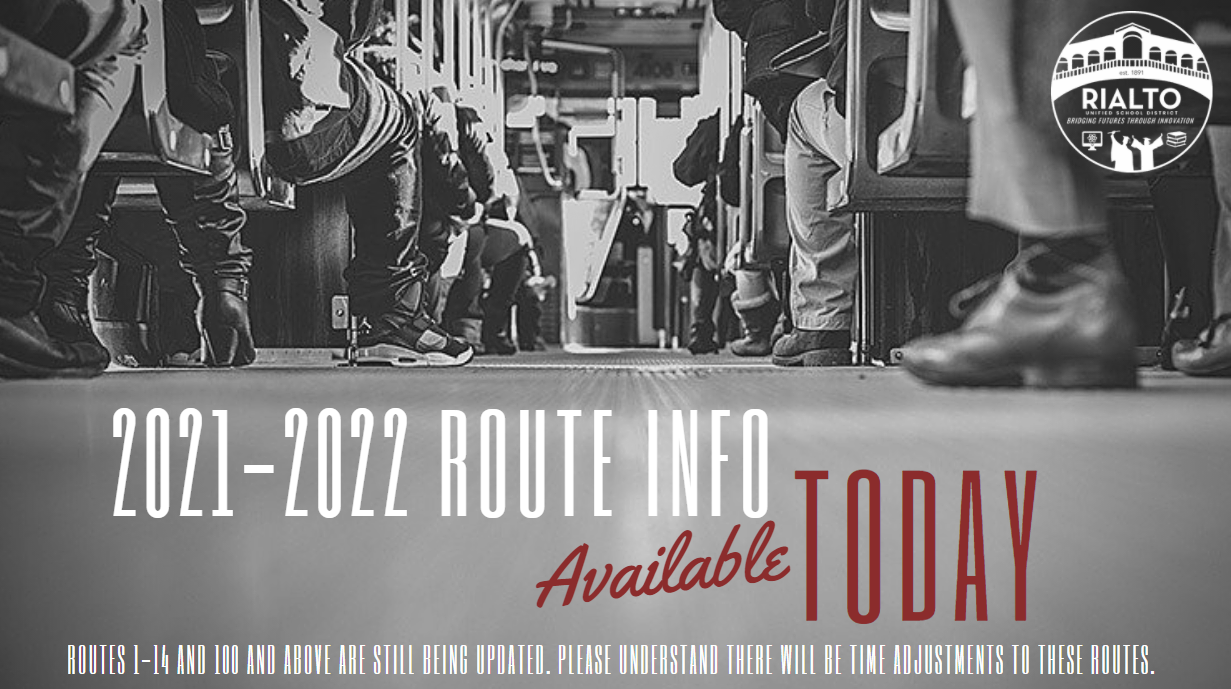 Route Info Available today
