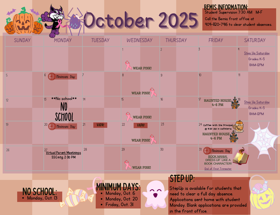  October Family Calendar